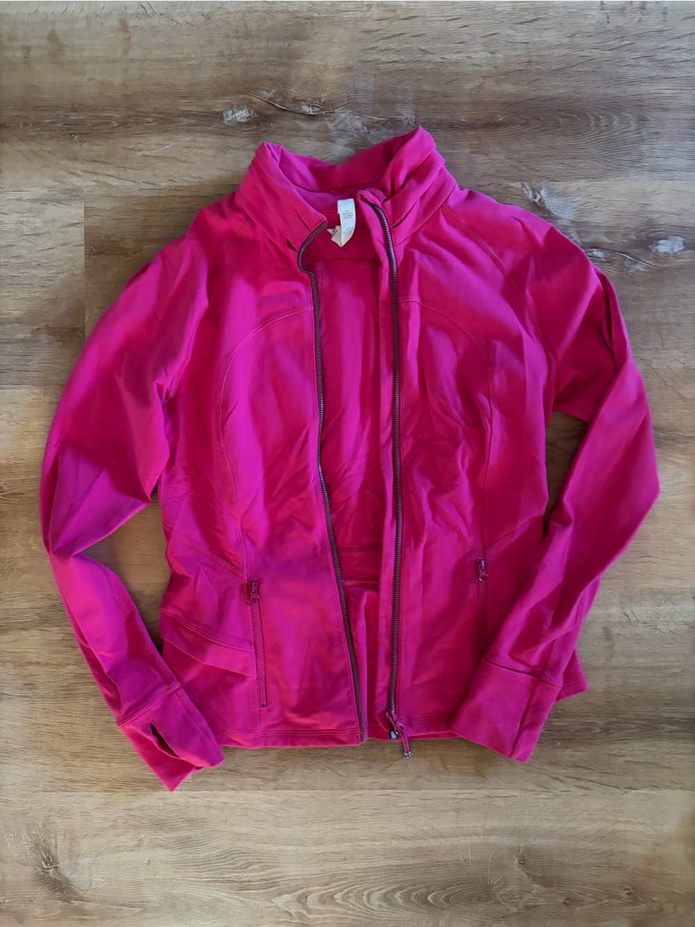 Lululemon Pink Full Zip Running Jacket Size 10